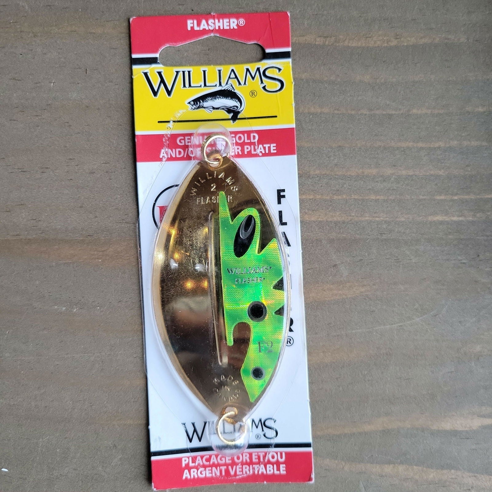 Williams 1/2oz Flasher Gold/Chartreuse 3-3/8" - www.Shopthatapp.com