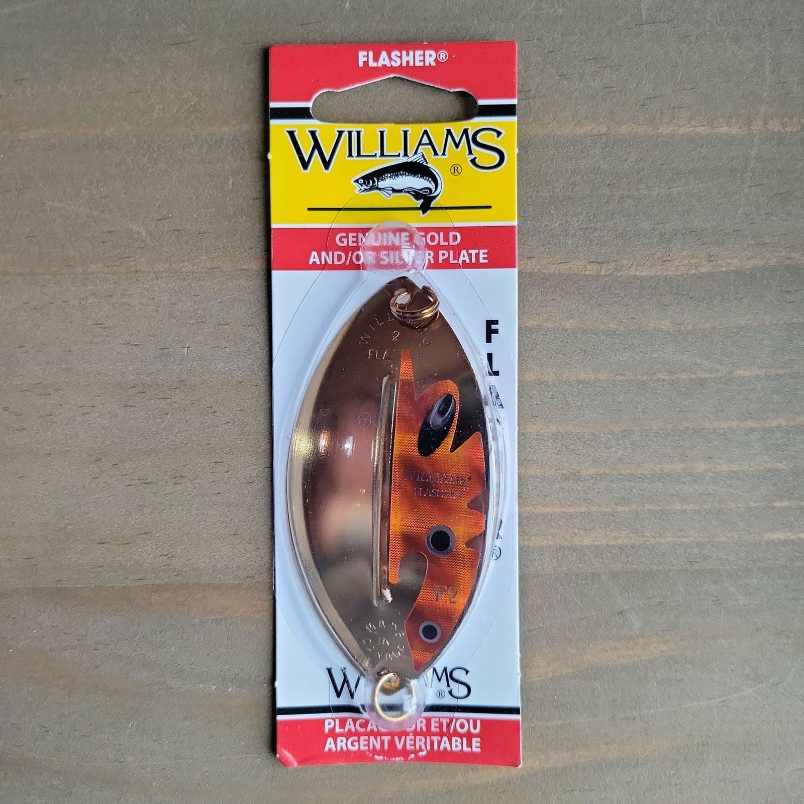 Williams 1/2oz Flasher Gold/Orange 3-3/8