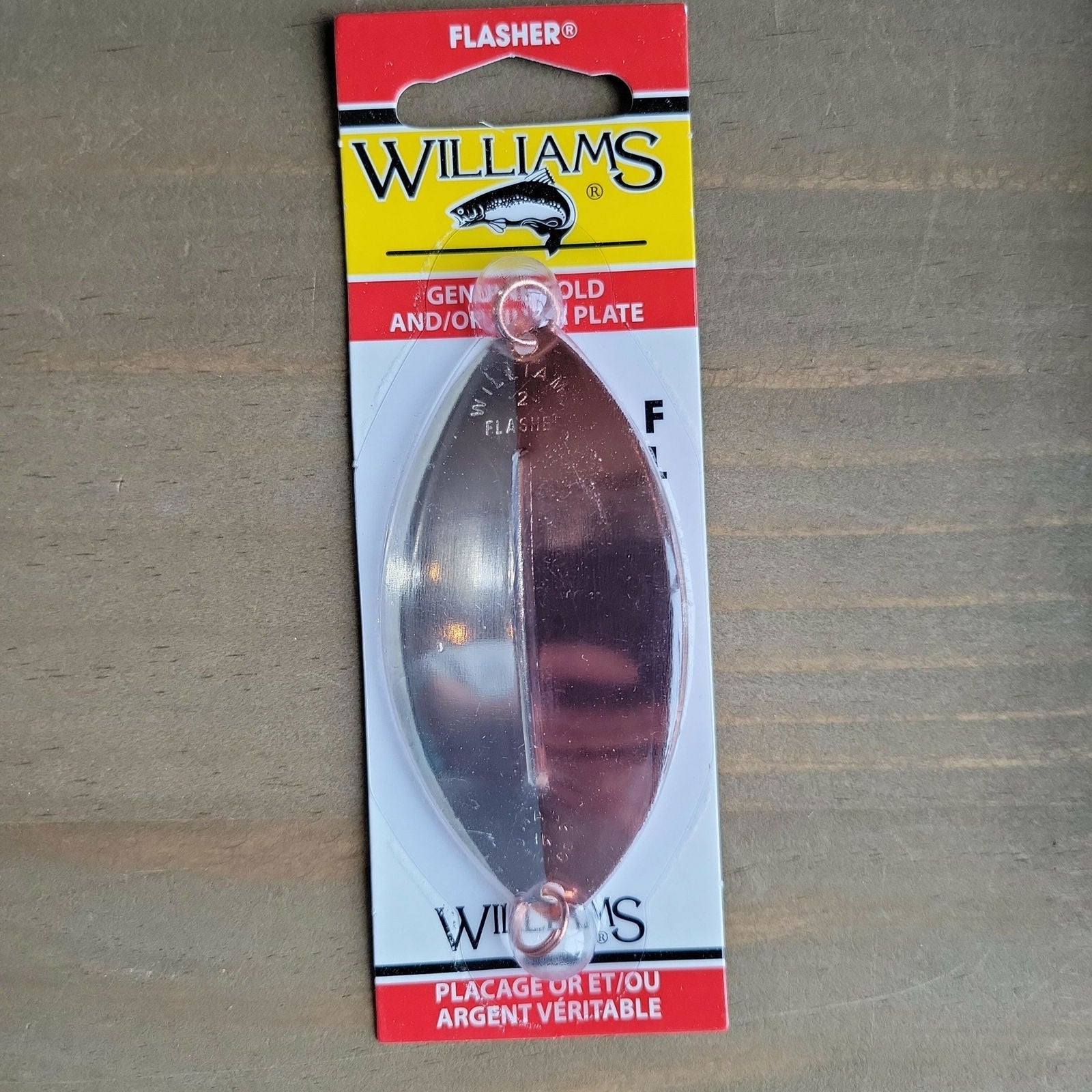 Williams 1/2oz Flasher Silver/Copper 3-3/8