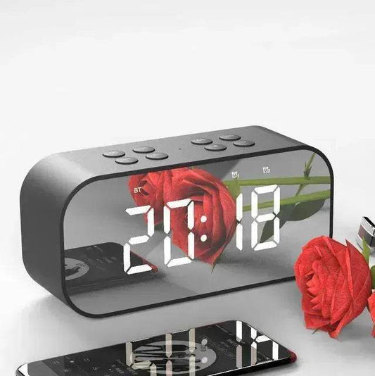 Wireless bluetooth speakers with LED display Clock - www.Shopthatapp.com