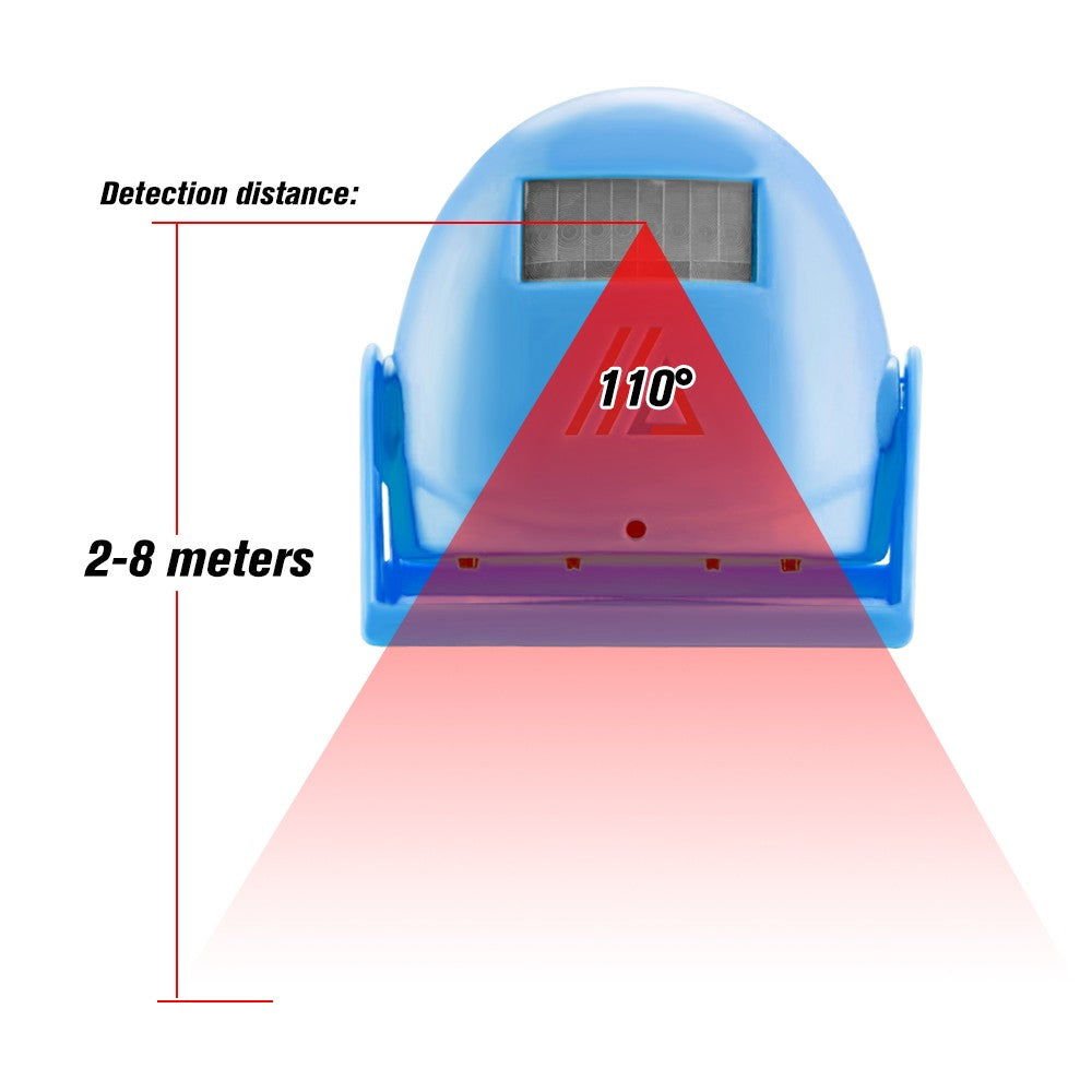 Wireless Door Bell Shop Guest Welcome Device Infrared Motion Sensor Home Anti-theft Alarm,Yellow - www.Shopthatapp.com