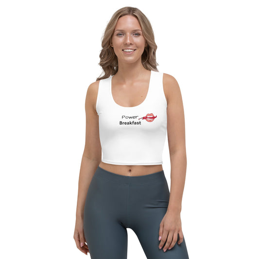 Women's Crop Top - Power Breakfast - www.Shopthatapp.com