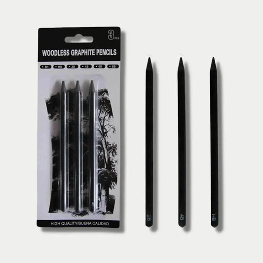 Wood-free Graphite Full Lead Sketching Pencil 6 PCs Suit For Art - www.Shopthatapp.com