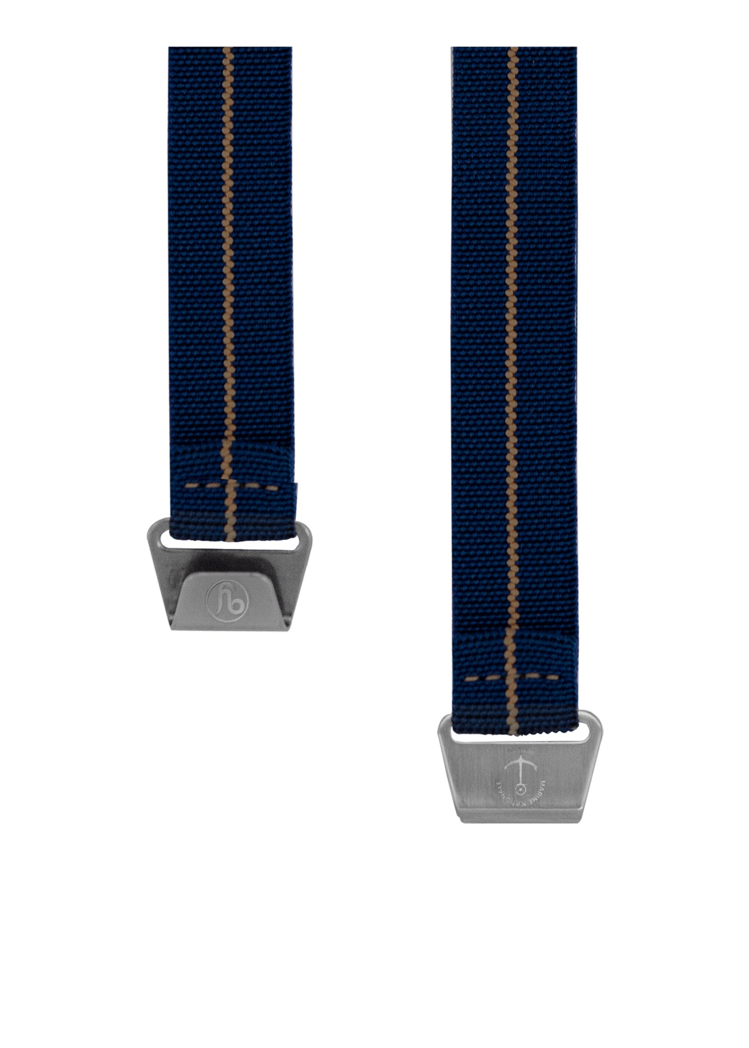 YEMA Marine Nationale Parachute Watch Band Blue 19mm | SYMN39-G-SS - www.Shopthatapp.com