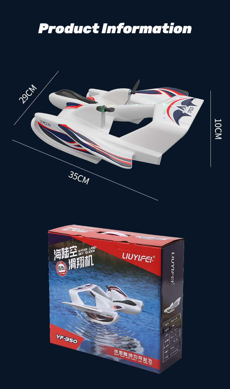 Planeur Kidstoylover Mer, Terre, Air avec gyroscope et LED