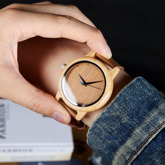 ZenWood Bamboo Wrist Watch - www.Shopthatapp.com