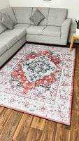 Stylish area rug displayed in a modern living room, perfect for those looking to buy rugs online Canada