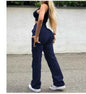 Straight Leg Cargo Pants Women High Waist Casual Baggy Pants - www.Shopthatapp.com