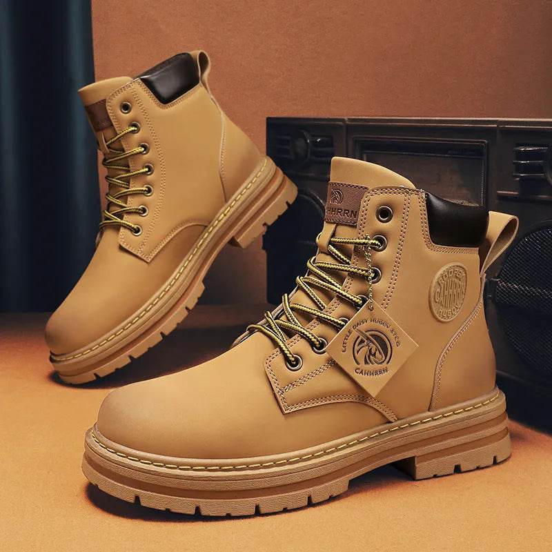 Mens Casual Biker High Top Martin Boots - www.Shopthatapp.com