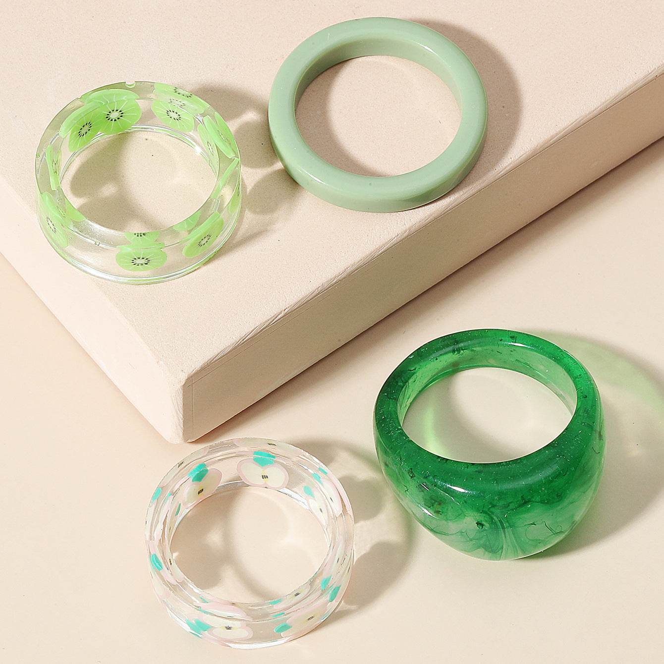 Fashion Transparent Resin Ring - www.Shopthatapp.com