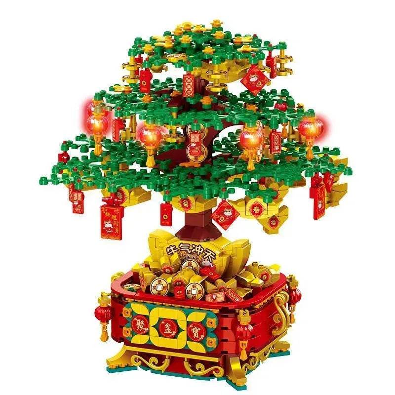 DIY Building Blocks Music Box Christmas Tree Model Desktop Decoration Ornaments Gift Box For Woman Kids Present New Year Gifts - www.Shopthatapp.com