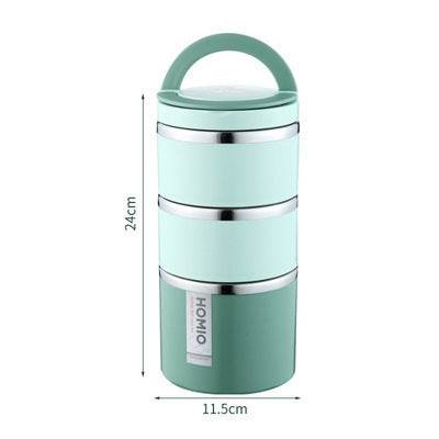 Portable Minimalist Stainless Steel Thermal Insulated Lunch Container - www.Shopthatapp.com