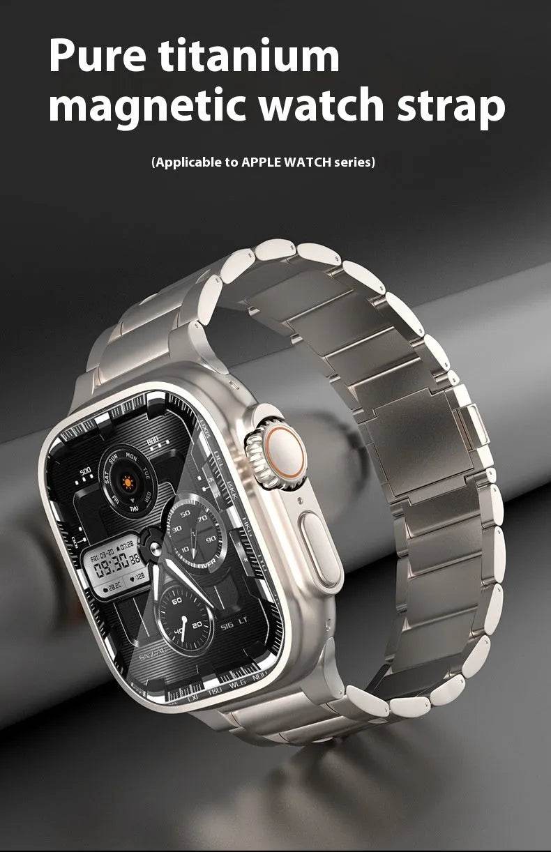 Women's Electronic Magnetic Snap Titanium Alloy Watch Strap - www.Shopthatapp.com