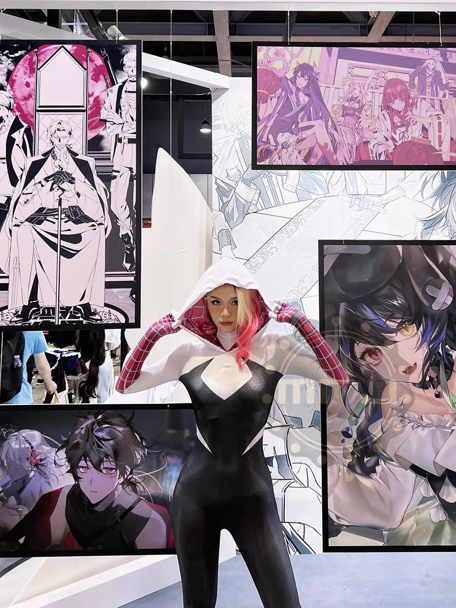 Super Hero Spider Gwen Cosplay Full Bodysuit Halloween Costume Zentai - www.Shopthatapp.com