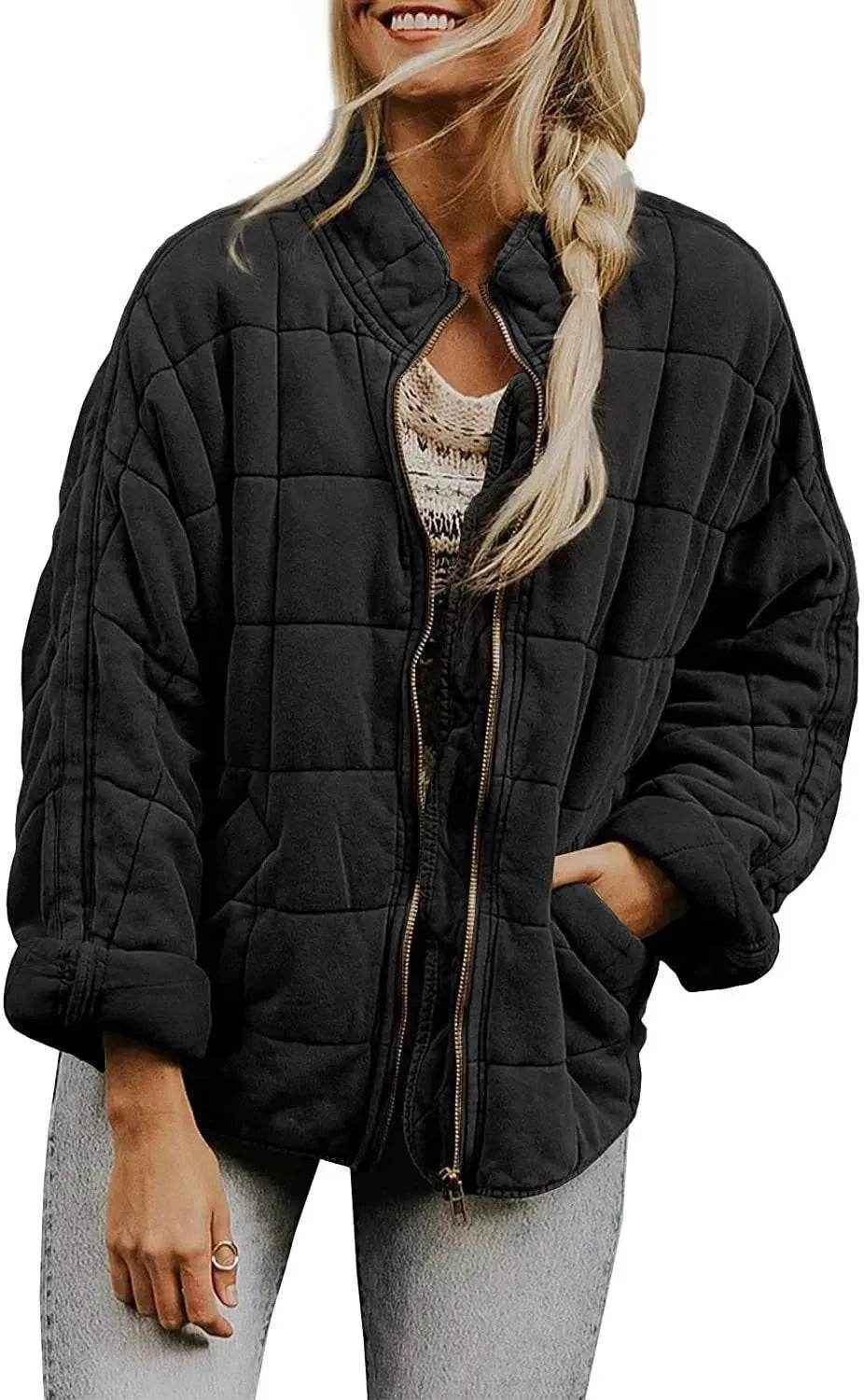 Casual Winter Cotton Padded Loose Pockets Long Sleeved Jacket Women - www.Shopthatapp.com