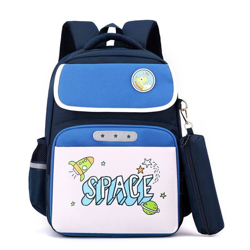 Primary School Large Capacity Spine Supportive Canvas Backpack for school - www.Shopthatapp.com