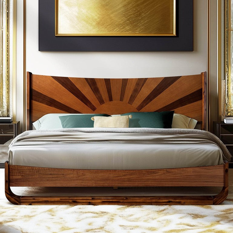 Sunset Platform Bed Frame With Headboard - www.Shopthatapp.com