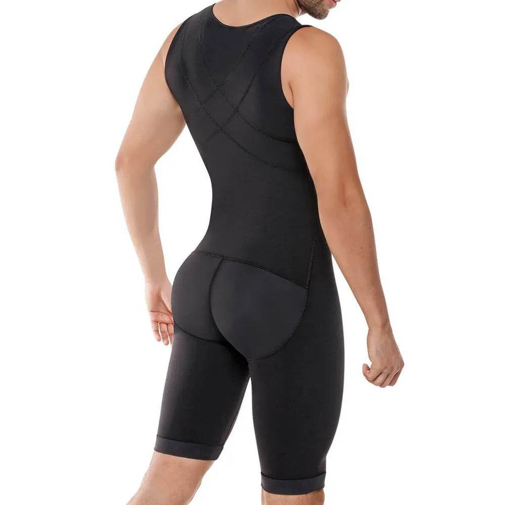 Thick Sleeveless Compressing Slimming Bodysuit shapewear for Men - www.Shopthatapp.com