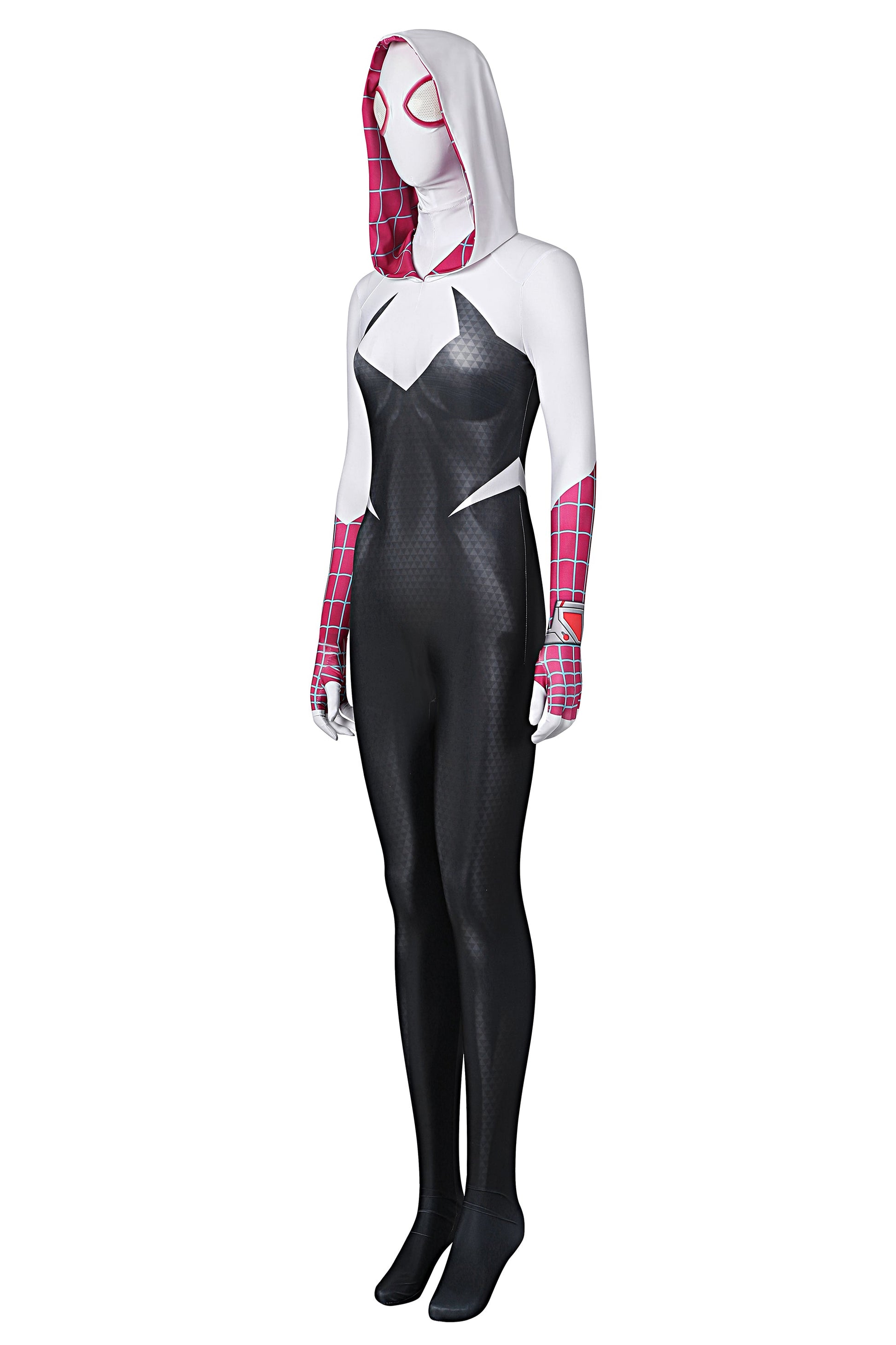 Super Hero Spider Gwen Cosplay Full Bodysuit Halloween Costume Zentai - www.Shopthatapp.com