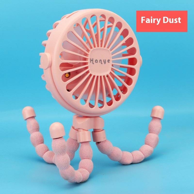 USB Powered summer heat Handheld fan with stand and Night light - www.Shopthatapp.com
