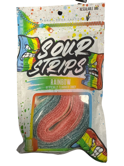 Sour Strips Rainbow 3.40OZ - U.S Edition - www.Shopthatapp.com