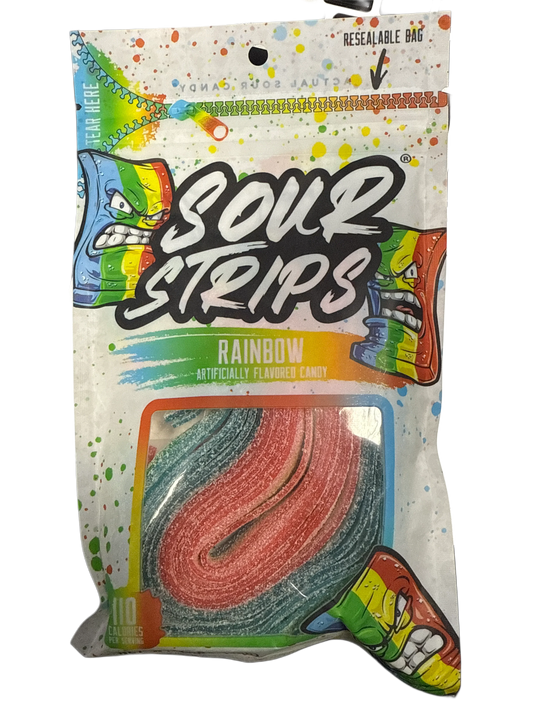 Sour Strips Rainbow 3.40OZ - U.S Edition - www.Shopthatapp.com