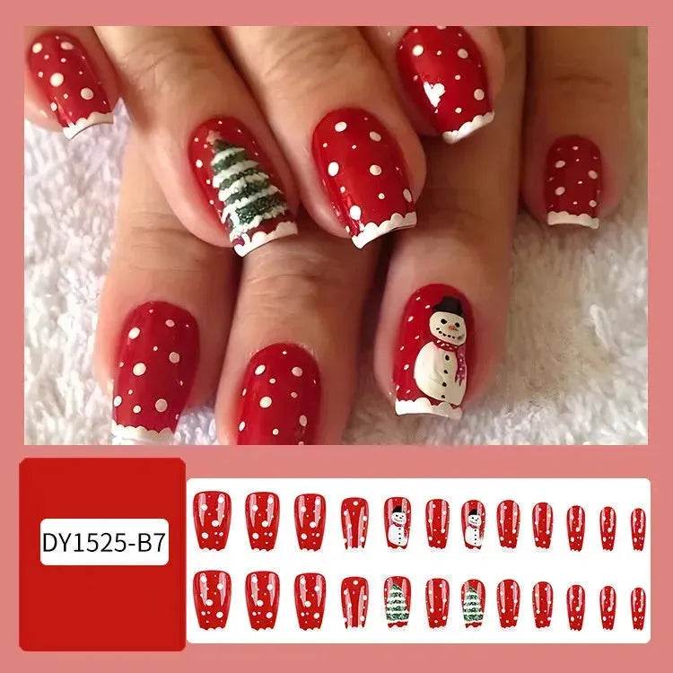 24pcs Christmas False Nail Decal stickers - www.Shopthatapp.com