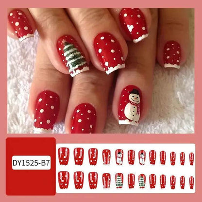 24pcs Christmas False Nail Decal stickers - www.Shopthatapp.com