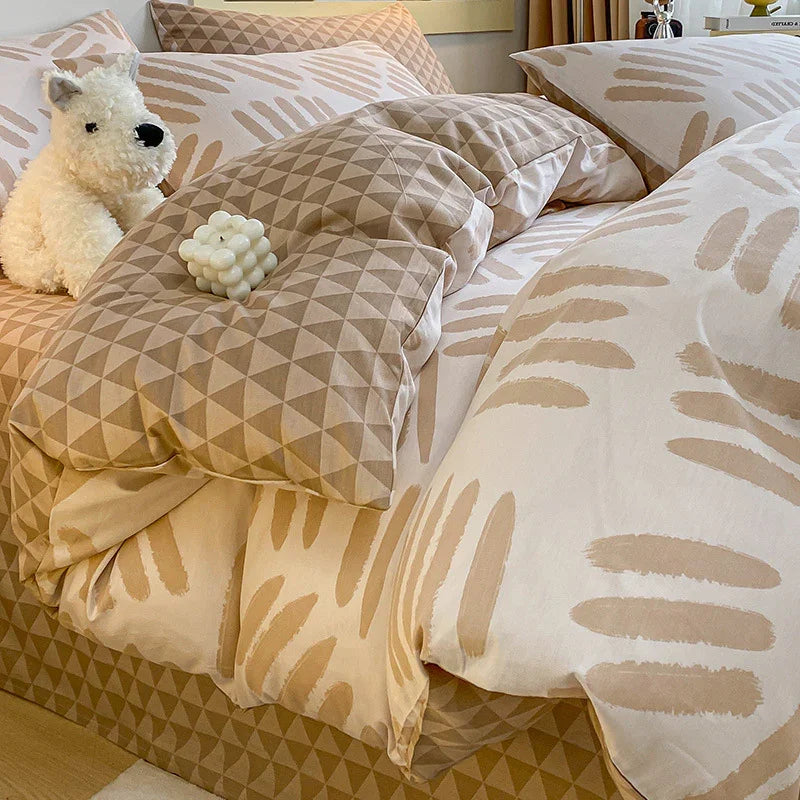 Pure Cotton Class A Four-piece Quilt Cover Household Pure Cotton Bed Sheet Duvet Cover - www.Shopthatapp.com