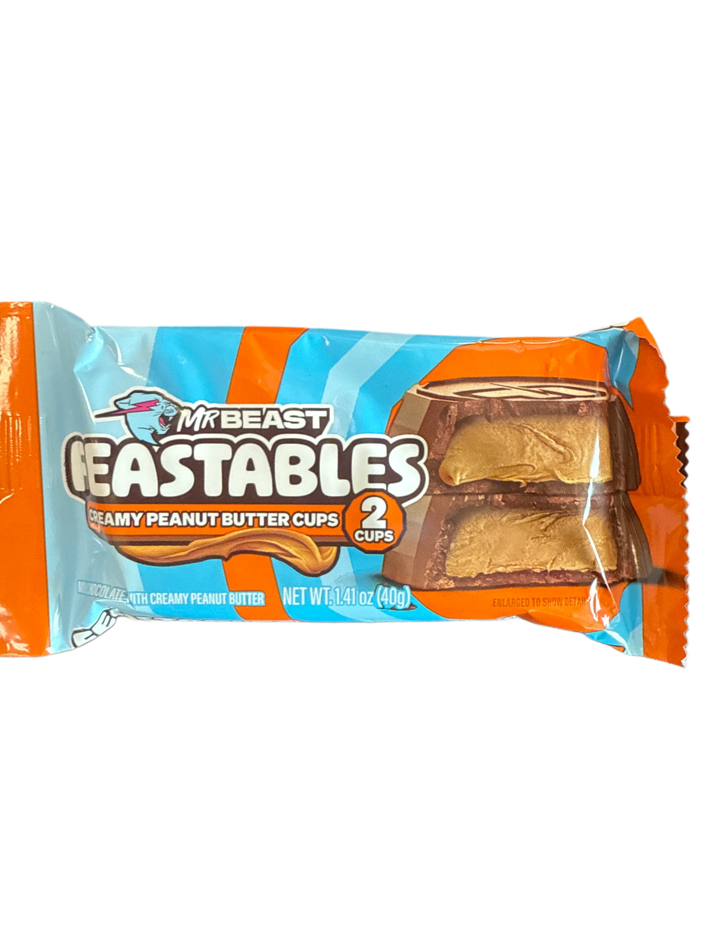 Feastables Mr Beast Creamy Peanut Butter Cups 40G - U.S Edition - www.Shopthatapp.com