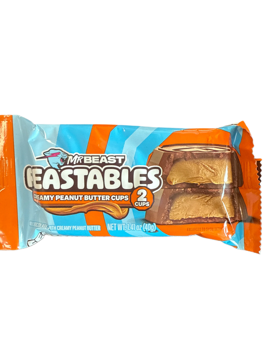 Feastables Mr Beast Creamy Peanut Butter Cups 40G - U.S Edition - www.Shopthatapp.com