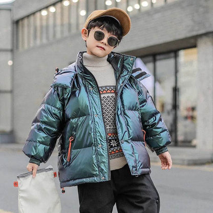 Western Style Big Kids Thick Winter Children's White Duck Down Jacket - www.Shopthatapp.com