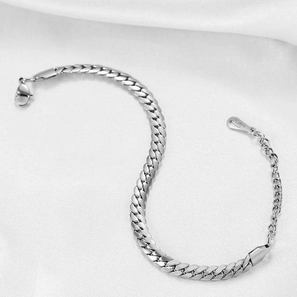 Fashion All-matching Cuban Link Chain Bracelet - www.Shopthatapp.com