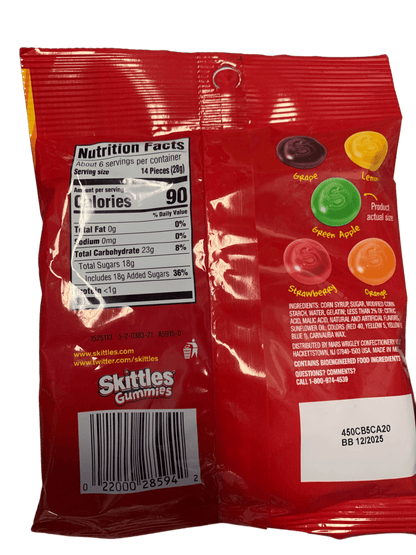 Skittles Original Gummies 164G - U.S Edition - www.Shopthatapp.com