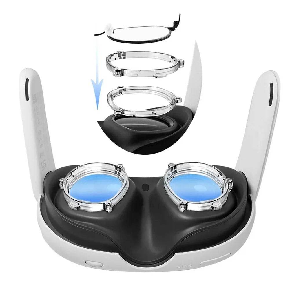 Meta Quest3 Anti-blue Light Magnetic Frame and Lens - www.Shopthatapp.com