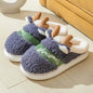 Christmas Shoes Winter Home Slippers Elk Soft Cozy Bedroom Slipper Slip On House Shoes - www.Shopthatapp.com