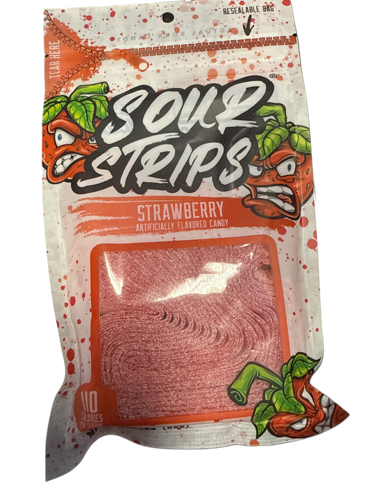 Sour Strips Strawberry 96G - U.S Edition - www.Shopthatapp.com