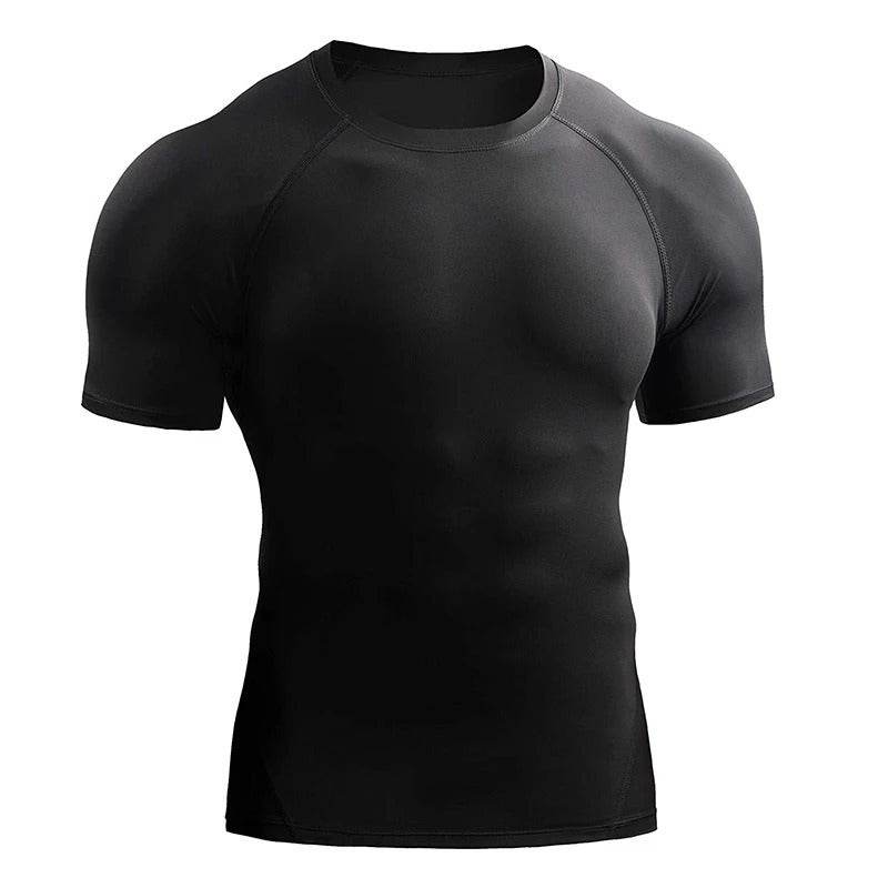 Quick Drying Men Short Sleeve Exercise Running Workout T-shirt Top - www.Shopthatapp.com