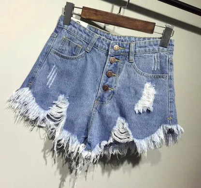 Casual Summer Women Denim Short High Waists Sexy Short Jeans - www.Shopthatapp.com