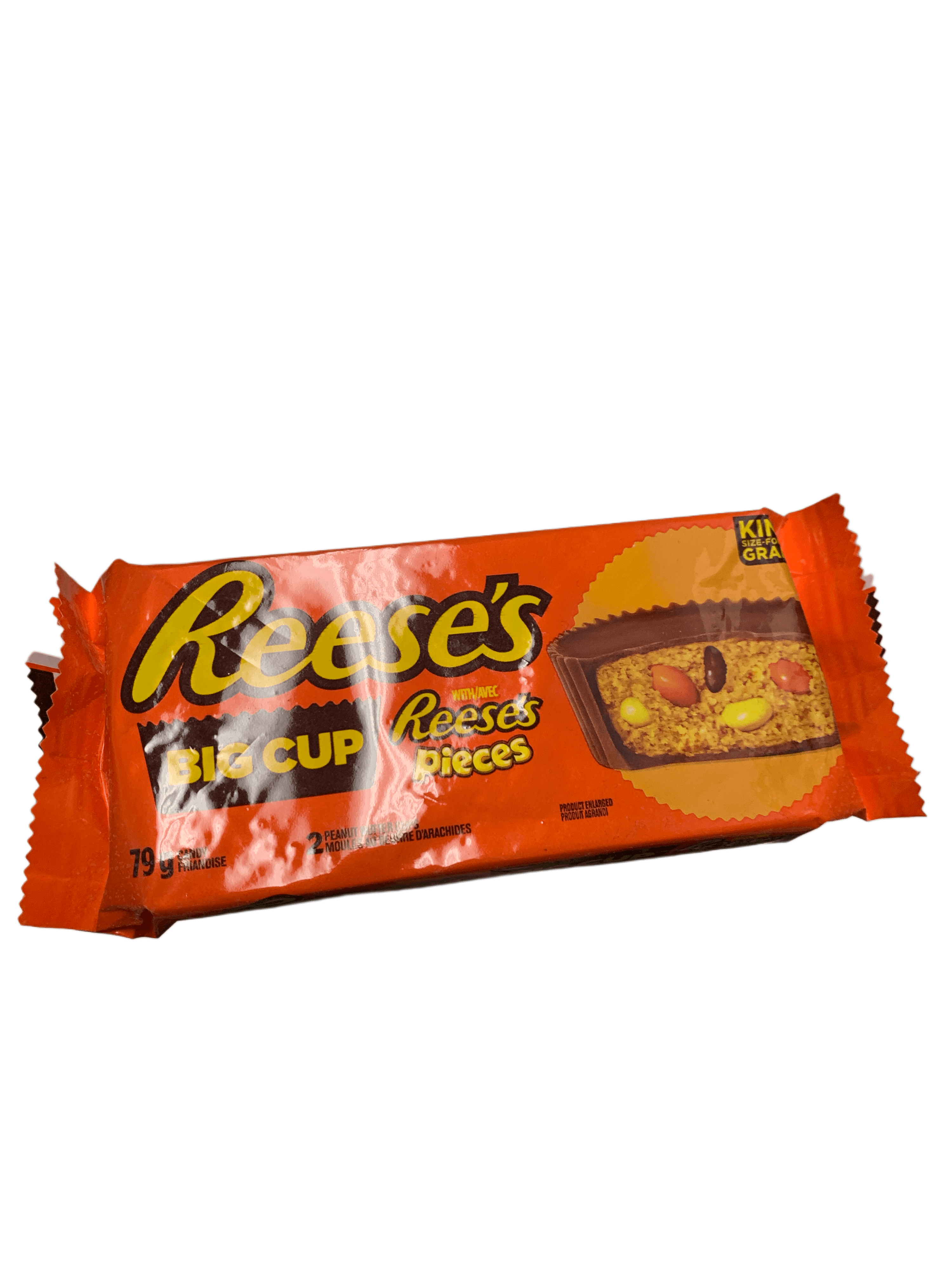 Reeses Big Cup Reeses Pieces King Size Chocolate 79G - Canadian Edition - www.Shopthatapp.com