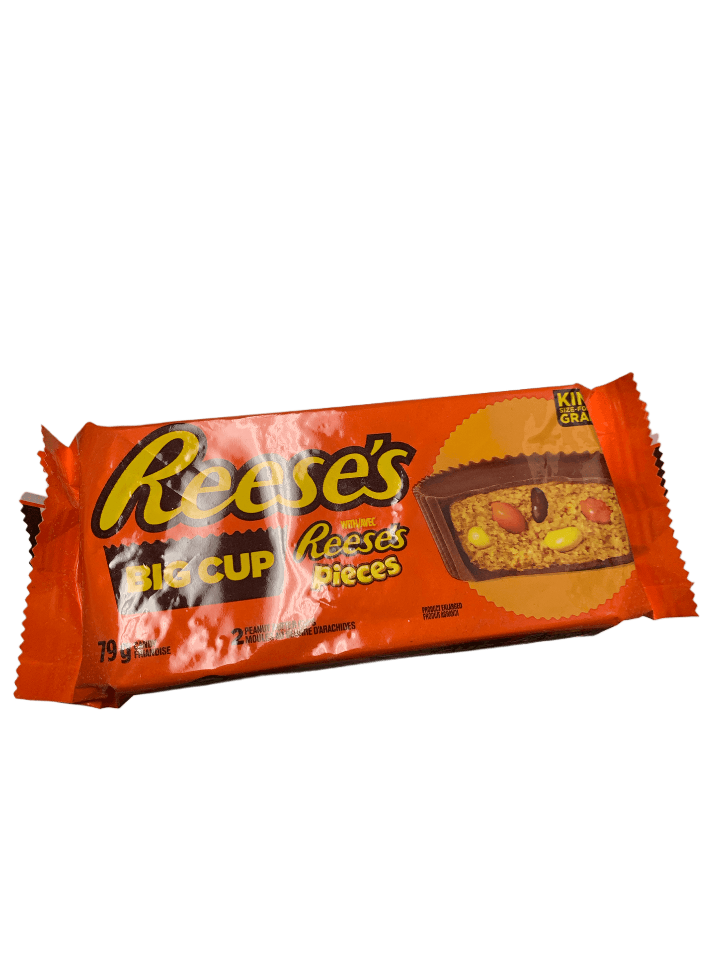 Reeses Big Cup Reeses Pieces King Size Chocolate 79G - Canadian Edition - www.Shopthatapp.com