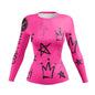 Printed Slim Fit Long Sleeve Workout Tops for Women - www.Shopthatapp.com