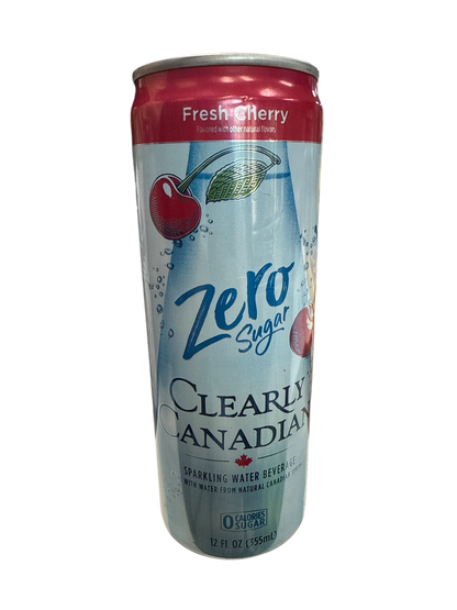 Clearly Canadian Zero Sugar Fresh Cherry Flavour 355ML - Canadian Edition - www.Shopthatapp.com