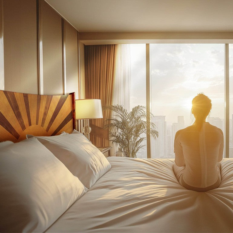 Sunset Platform Bed Frame With Headboard - www.Shopthatapp.com