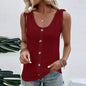 Casual summer U-neck Vest Women Shoulder With Bow Tie Summer blouse top - www.Shopthatapp.com