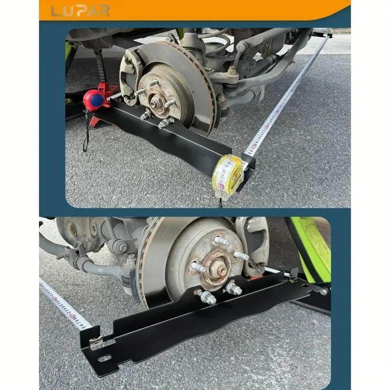 Heavy-duty Four-wheel Alignment Tool Pair, Upgraded Wheel Alignment Plate With Hanging Hole, Black And Silver - www.Shopthatapp.com