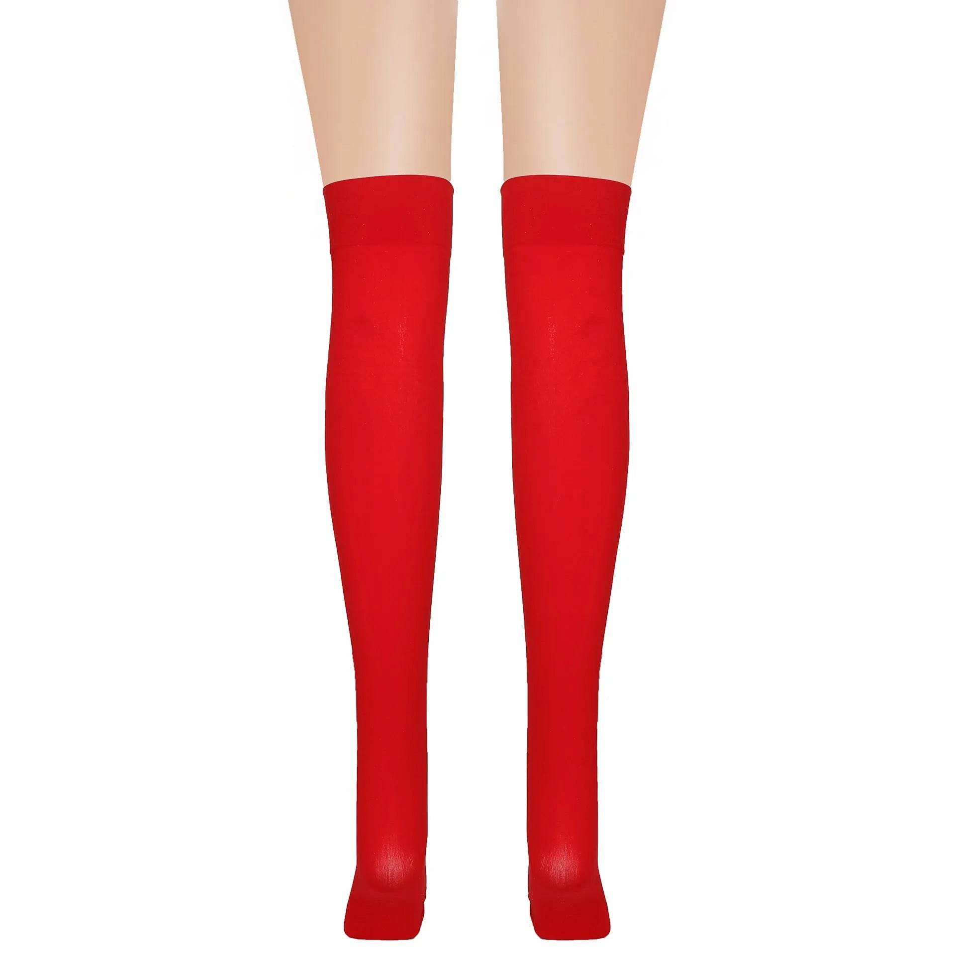Thickened Women's Red Long Bow Christmas Stockings - www.Shopthatapp.com