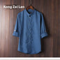 Men's Linen Vintage Plus Size Shirt - www.Shopthatapp.com