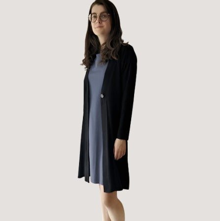 OCOBA Long Button Cardigan