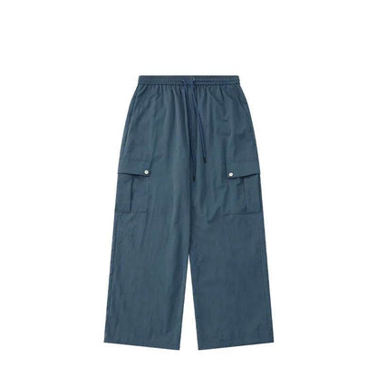 Multi-Pocket Workwear Wide-leg Pants Light And Smooth Casual Cargo Pants - www.Shopthatapp.com
